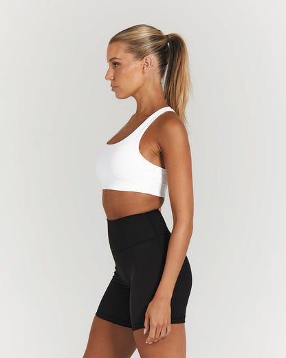 MOTION RACER BACK BRA - WHITE